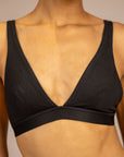 Cotton Plunge Bralette